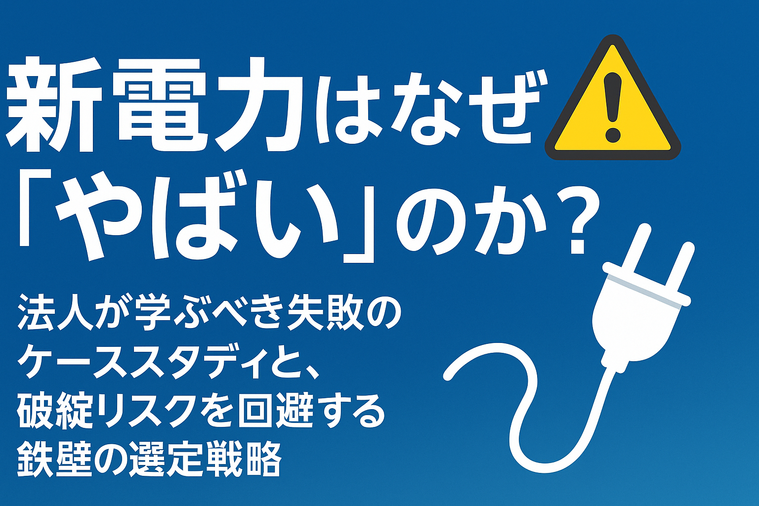 新電力はなぜ「やばい」のか？法人が学ぶべき失敗のケーススタディと、破綻リスクを回避する鉄壁の選定戦略 |  札幌の法人光熱費削減ならtotoka｜省エネ・補助金申請支援