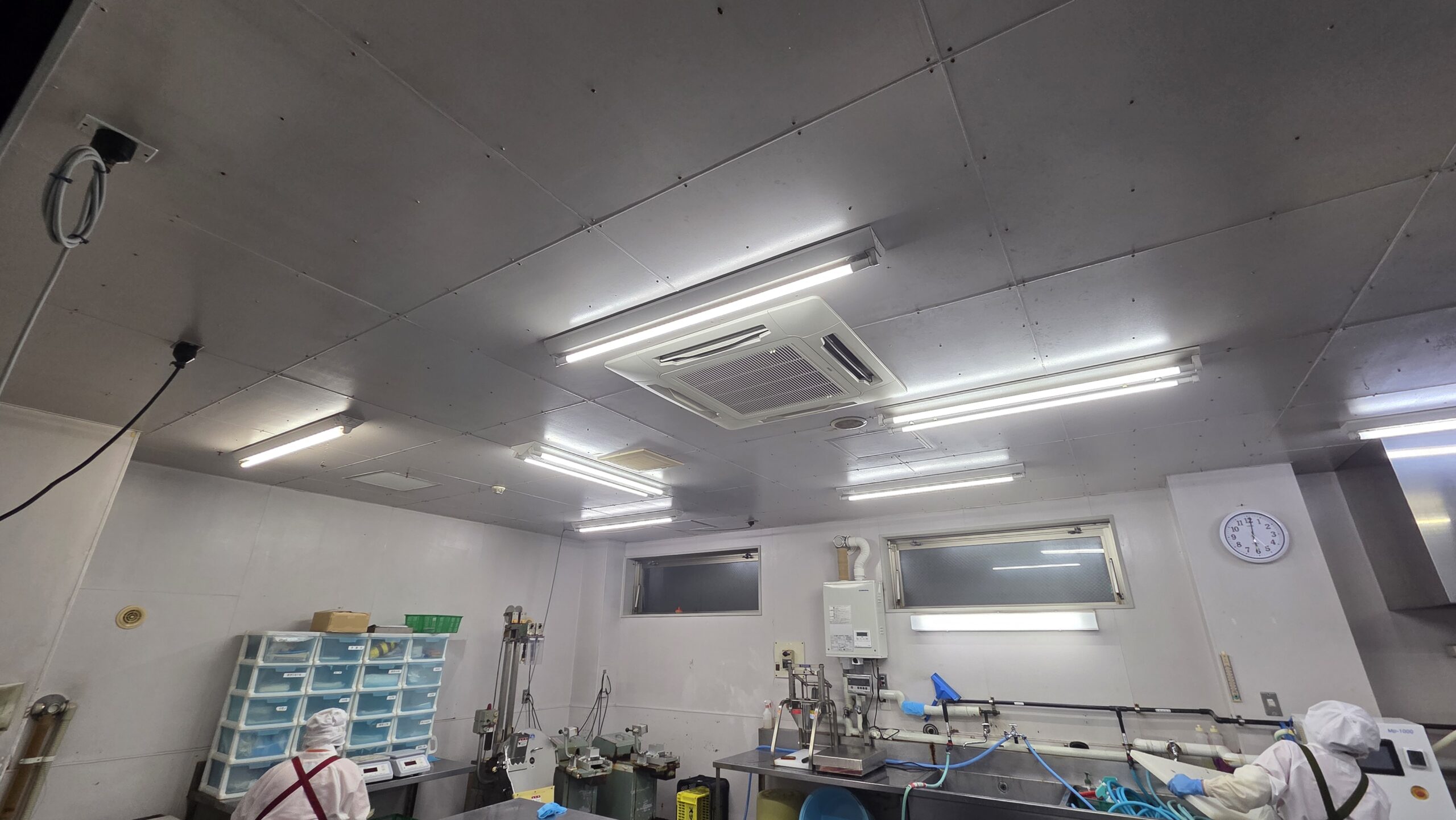 札幌市内の野菜加工工場｜LED工事の実績写真