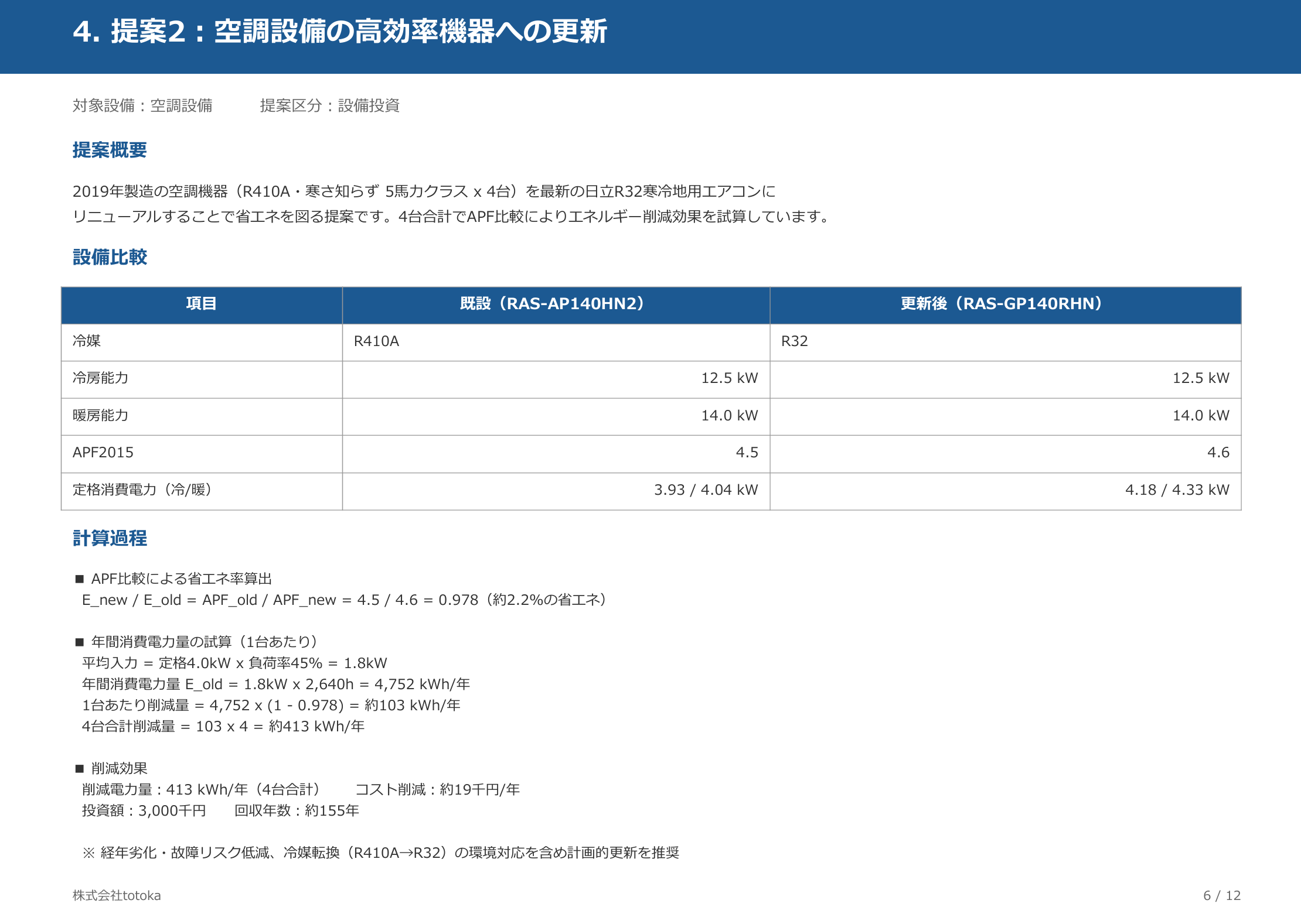 省エネ診断書サンプル 4